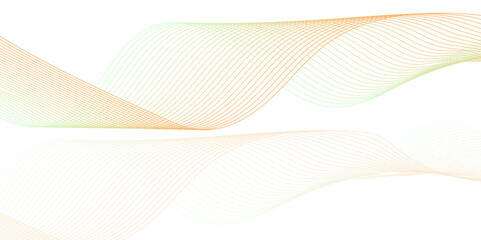 Abstract technology wave lines, frequency sound, data science, business wave line background. Abstract wavy element for design on transparent background isolated
