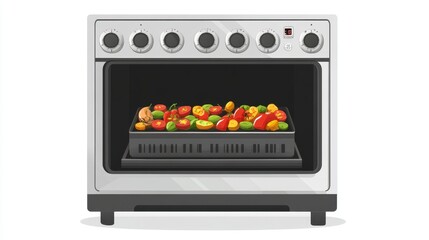 Fototapeta premium Bake in the preheated oven 