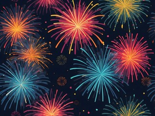 Fototapeta premium fireworks background