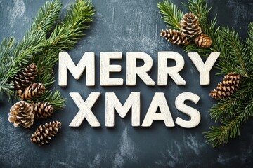MERRY XMAS inscription