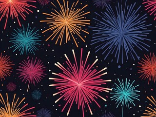 Fototapeta premium fireworks background