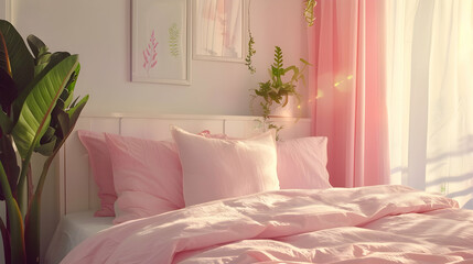 Modern style interior design 3d illustration