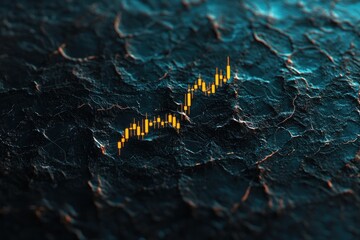 Stock market analysis trends digital finance environment graphic visualization abstract viewpoint investment concept