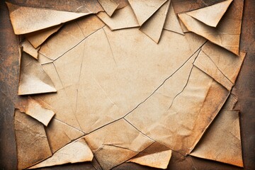 Vintage torn paper background creative design digital art textured environment artistic viewpoint visual concept