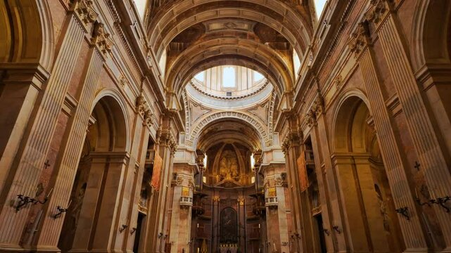 The Basilica of Our Lady and Saint Anthony of Mafra, Palace of Mafra, Lisbon, Portugal