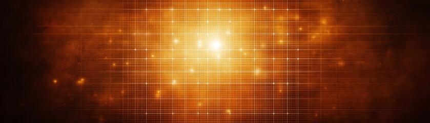 Fototapeta premium Glowing orange abstract art on black background, minimalist design for wallpaper or background