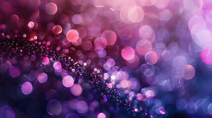 Blurred violet light splash, bokeh effect background. Copy space. Abstract background.