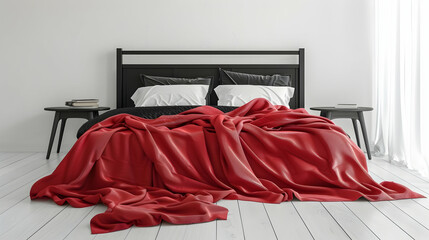 Modern style interior design 3d illustration