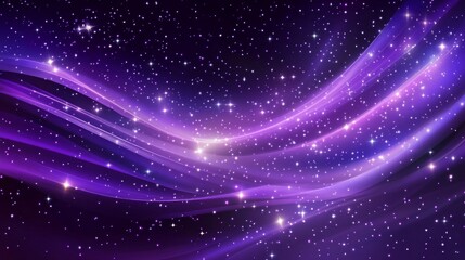 Fototapeta premium Purple Cosmic Galaxy Background