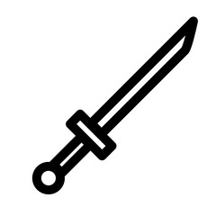 Chinese sword - clean and modern chinese icon.