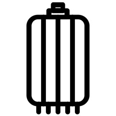 Chinese lantern - clean and modern chinese or chinese new year icon.