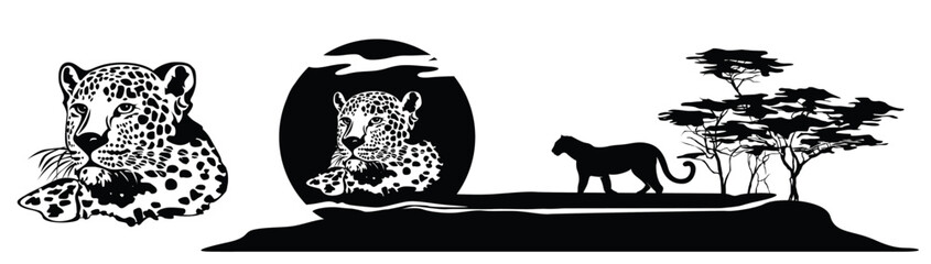 Leopard in the African Savannah