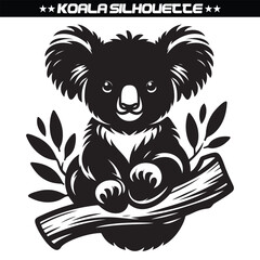 Koala silhouette vector illustration design