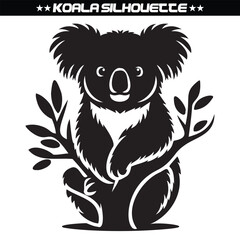 Koala silhouette vector illustration design