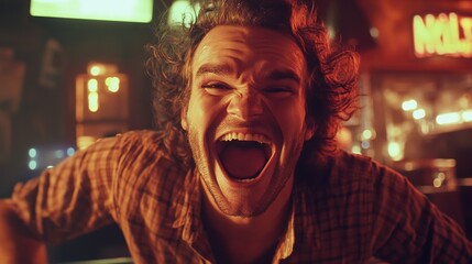 A group of funny people laughing and having fun together, showcasing their playful and joyful personalities, filled with humor and lighthearted moments in a relaxed, happy atmosphere.