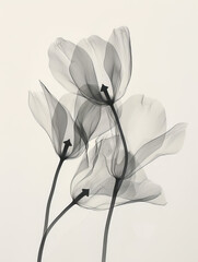 Adorable X Ray Flowers for Poster 
