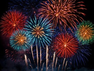 beautiful fireworks background. elegant background