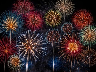 beautiful fireworks background. elegant background
