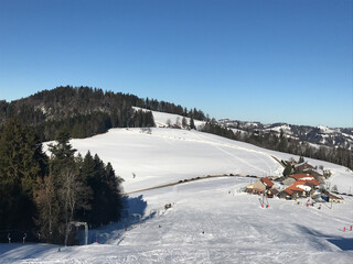 Skislope at Ghöch, Switzerland
