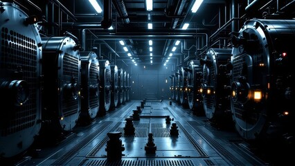 Fototapeta premium Modern heating equipment, industrial design.