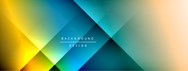 Dynamic shadow lines with gradient colors geometric background