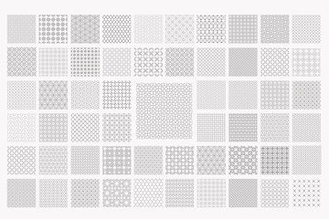 Delicate arabic seamless pattern with lace islamic ornament set