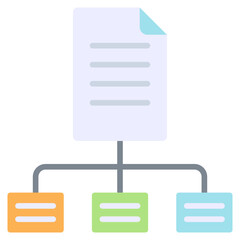 Structured Data Flat Icon