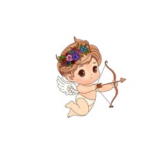 Charming Cupid Illustration - Perfect for Valentine’s Day