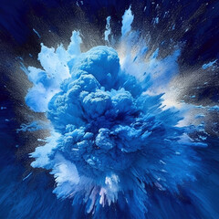 Exploding Blue Cloud