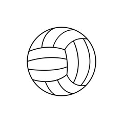 Volleyball ball icon vector. Volleyball illustration sign. Sport symbol or logo.