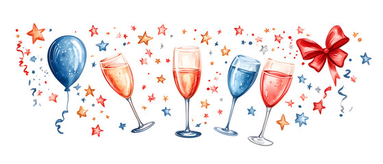 New Year or Christmas festival card poster or wallpaper, it can be used in advertising. There is space to text.