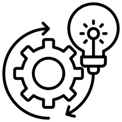 Obraz premium Intelligence Outline Icon