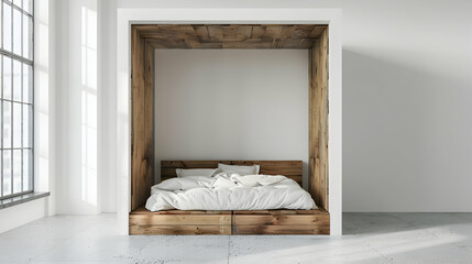 Modern style interior design 3d illustration