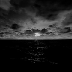 Moonlight over Dark Sea