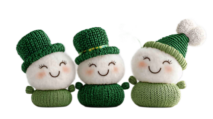 Cheerful digital art of cartoon characters celebrating st. Patrick's day in festive style