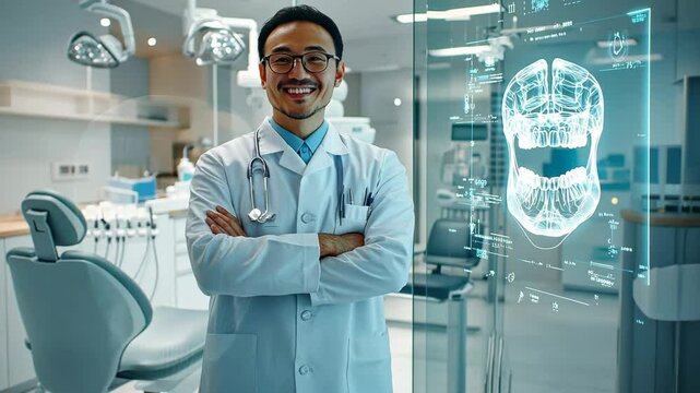 Businessman exploring digital innovation AR interface and effectively integrating various technology solutions in business is essential for staying competitive and driving growth AI analysis sales