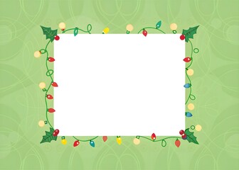 Christmas frame Background with ornaments