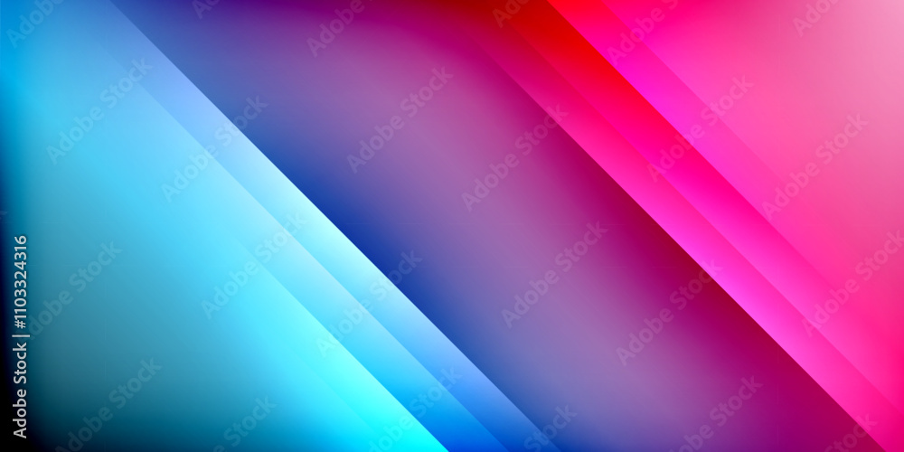 Poster Dynamic shadow lines geometric shapes