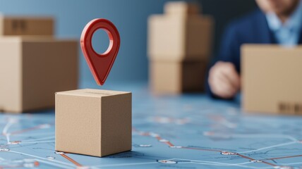 Business Operations Productivity Management concept. Precision planning digital map overlay with supply chain networks, a manager analyzing productivity metrics in the foreground