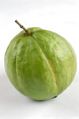 elephant apple fruit on white background