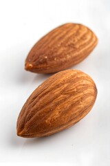 indian almond fruit on white background