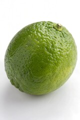 makrut lime fruit on white background