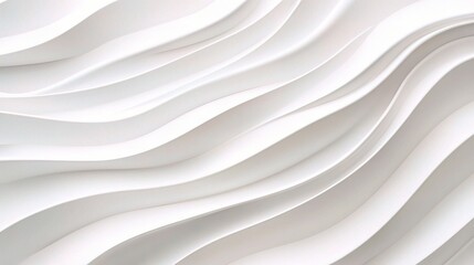 Obraz premium Abstract White Wave Pattern for Modern Interior Design Projects