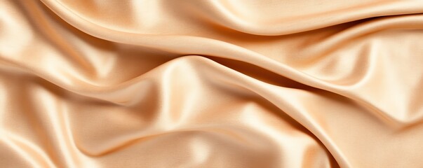 Fototapeta premium Luxurious beige silk fabric texture