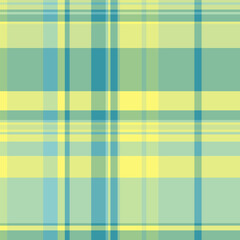 Self check background plaid, handmade textile texture seamless. Madras pattern tartan fabric vector in lime and light colors.