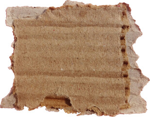 A Piece of brown recycled cardboard ripped brown cardboard box