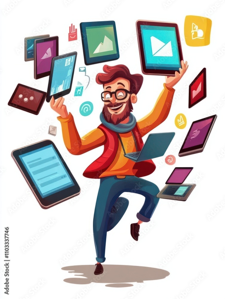 Poster cross-platform software metaphors. multi-platform testing, platform-independent software, cross devi
