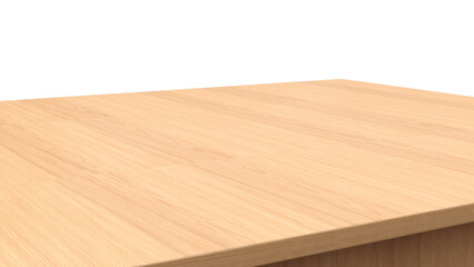 3d realistic of a wooden table