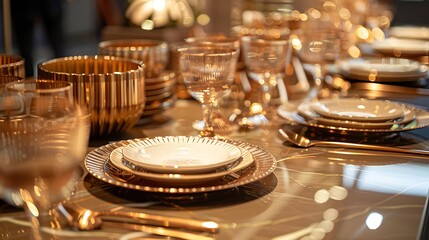 Tableware on the floor at an event brunch luxury meeting