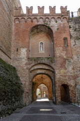 Naklejka premium ancient medieval walled city Padua Italy, walk on the walls